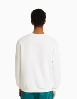 HOMME BERSHKA Sweats*Sweat imprimé
