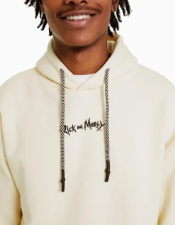 HOMME BERSHKA Vêtements*Sweat imprimé Rick et Morty