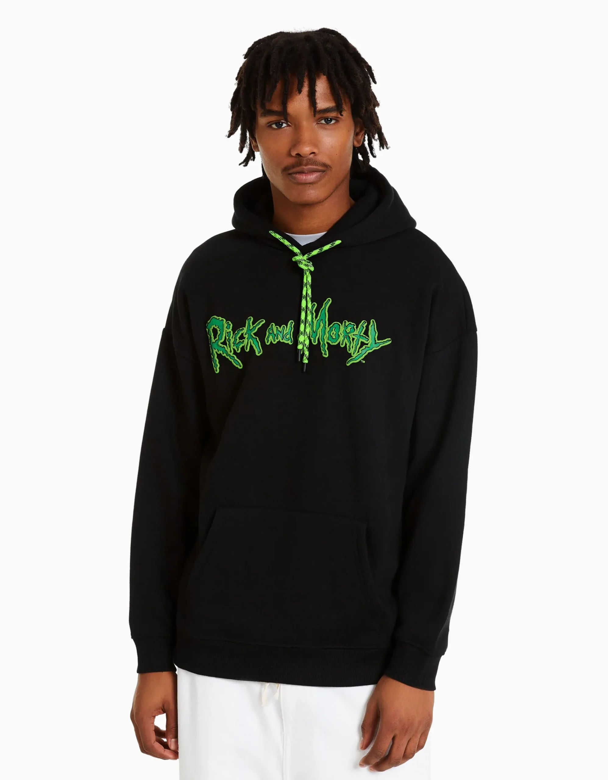HOMME BERSHKA Vêtements*Sweat imprimé Rick et Morty
