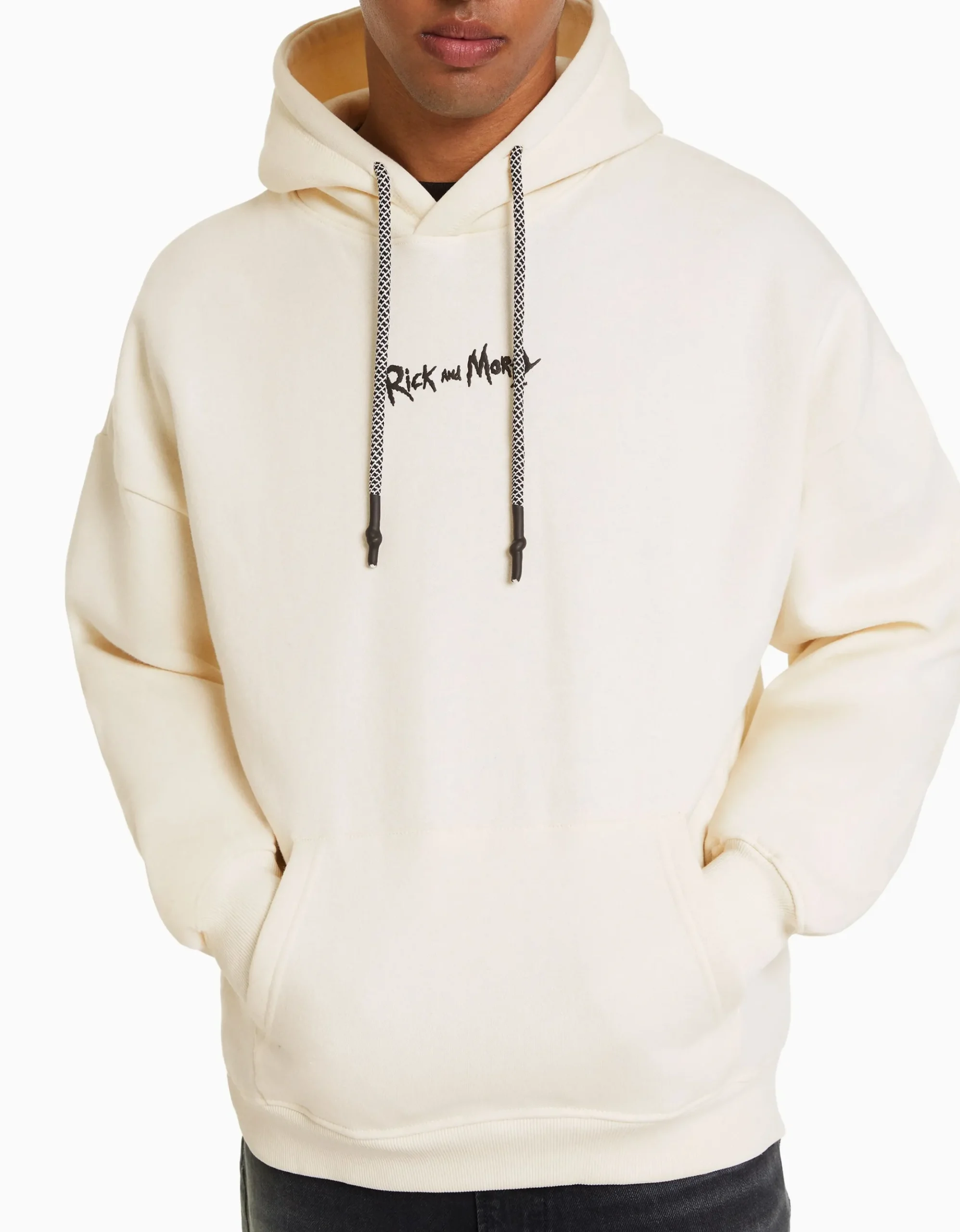 HOMME BERSHKA Vêtements*Sweat imprimé Rick et Morty