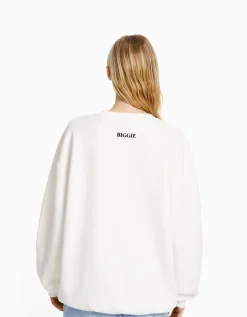FEMME BERSHKA Sweats*Sweat imprimé The Notorious B.I.G.