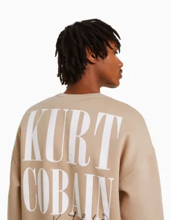 HOMME BERSHKA Vêtements*Sweat Kurt Cobain