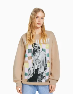 FEMME BERSHKA Sweats*Sweat Kurt Cobain