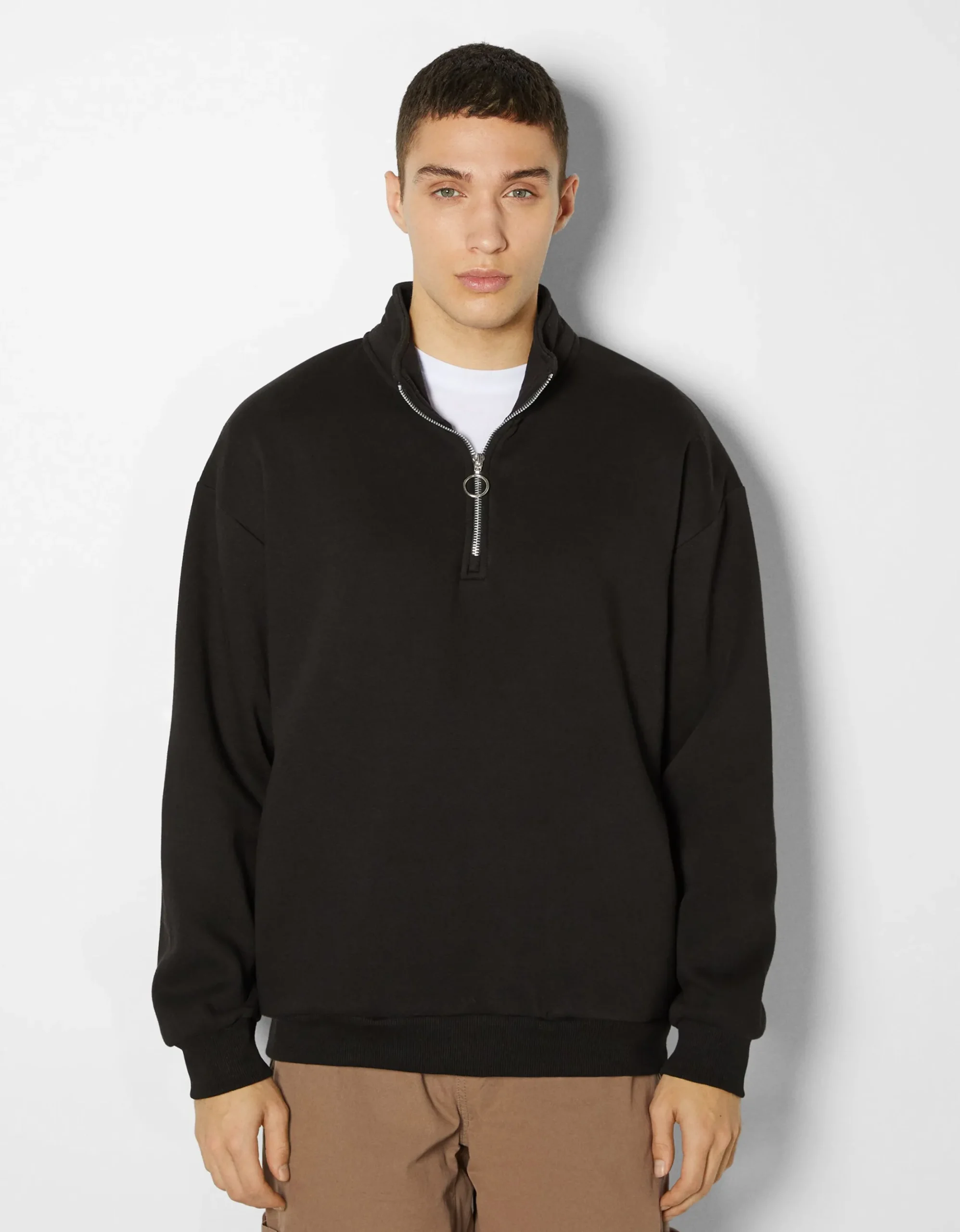 HOMME BERSHKA Sweats*Sweat oversize col montant