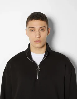 HOMME BERSHKA Sweats*Sweat oversize col montant