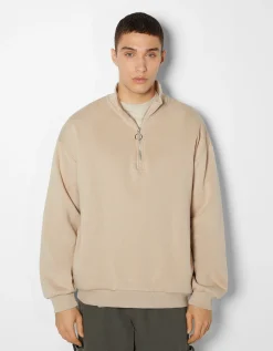 HOMME BERSHKA Sweats*Sweat oversize col montant