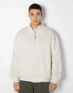 HOMME BERSHKA Sweats*Sweat oversize col montant