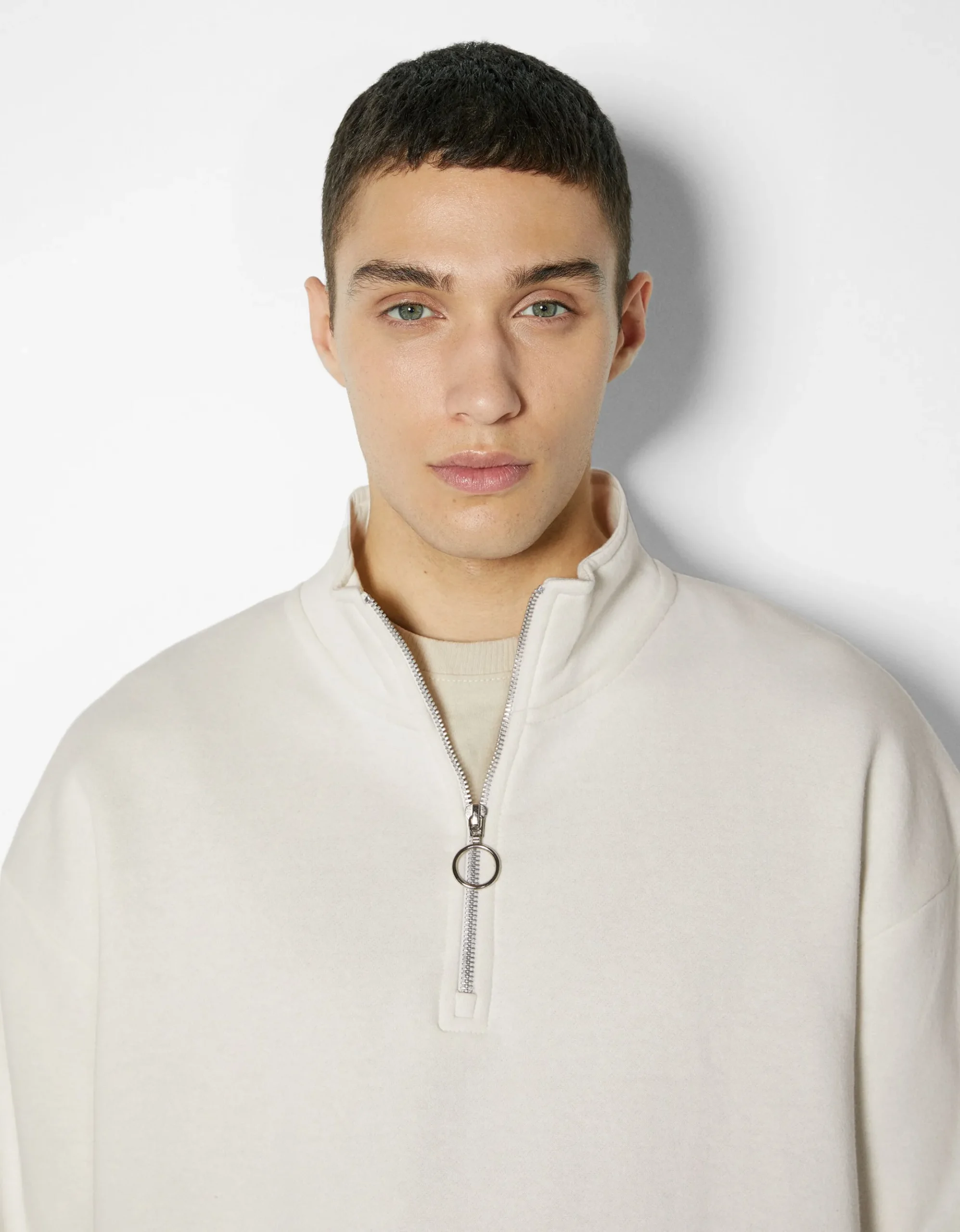 HOMME BERSHKA Sweats*Sweat oversize col montant