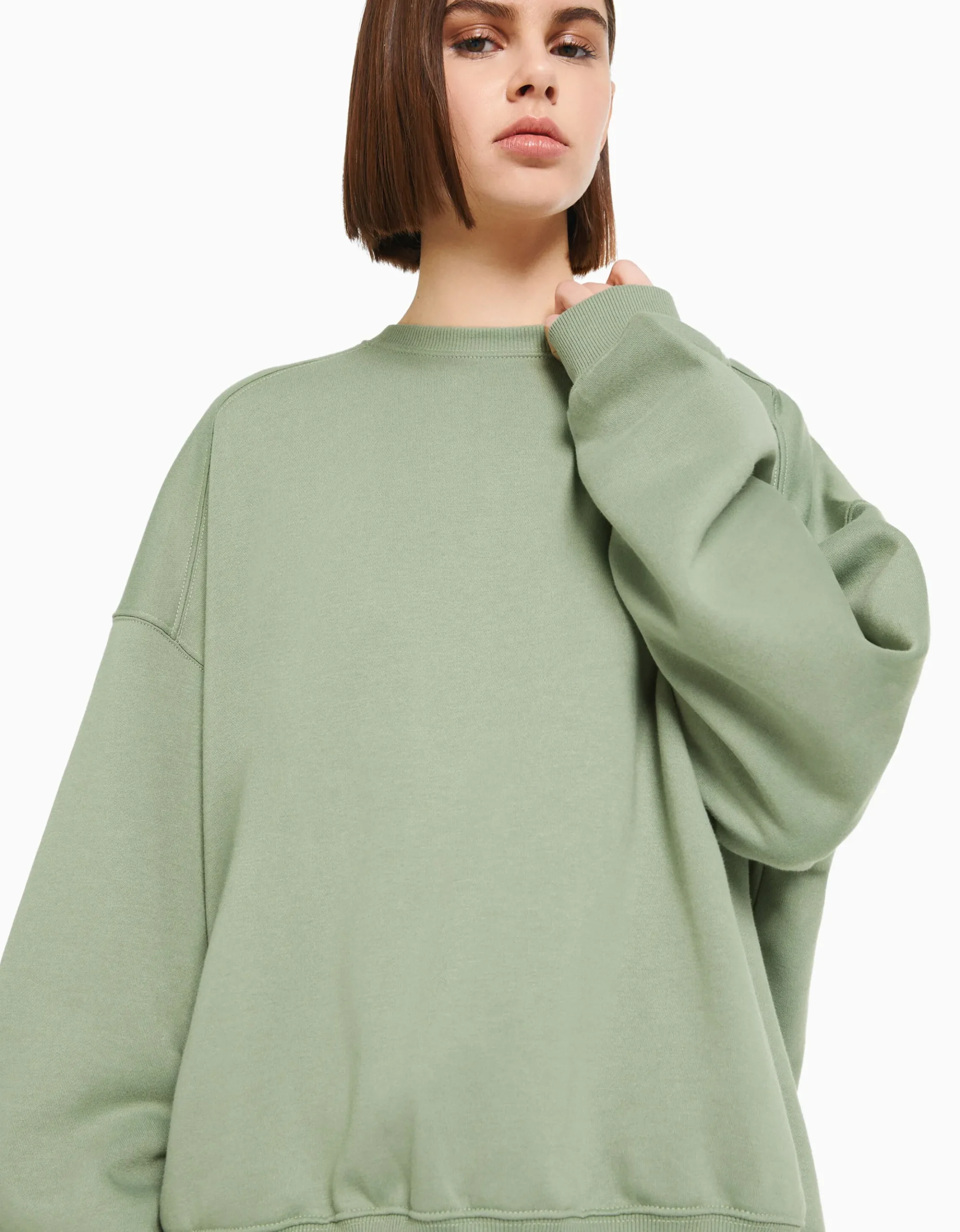FEMME BERSHKA Survêtement*Sweat oversize col rond