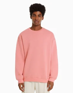 HOMME BERSHKA Vêtements*Sweat oversize col rond