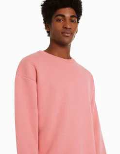 HOMME BERSHKA Vêtements*Sweat oversize col rond