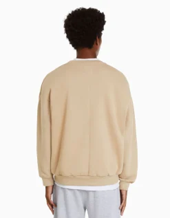 HOMME BERSHKA Vêtements*Sweat oversize col rond