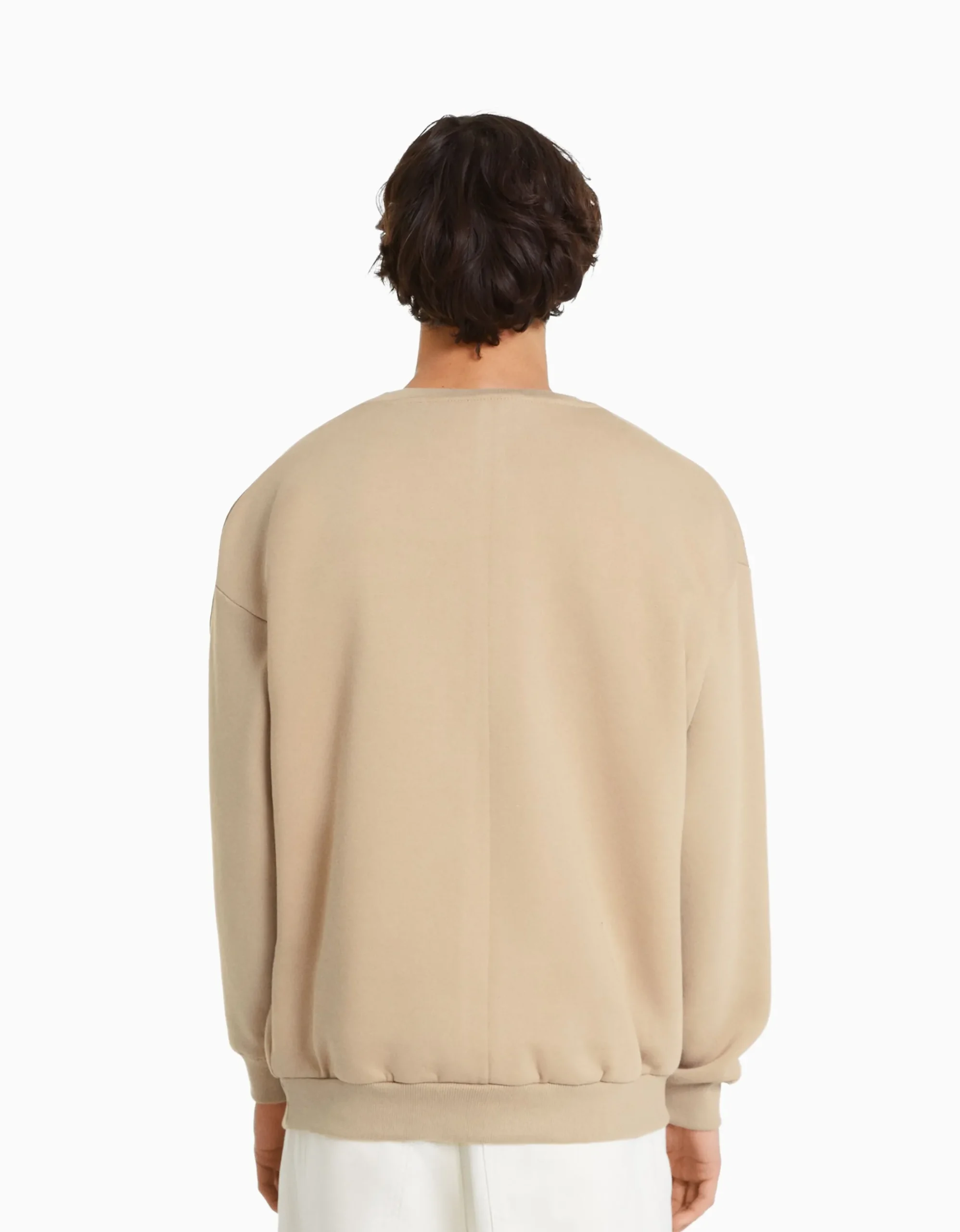 HOMME BERSHKA Vêtements*Sweat oversize col rond