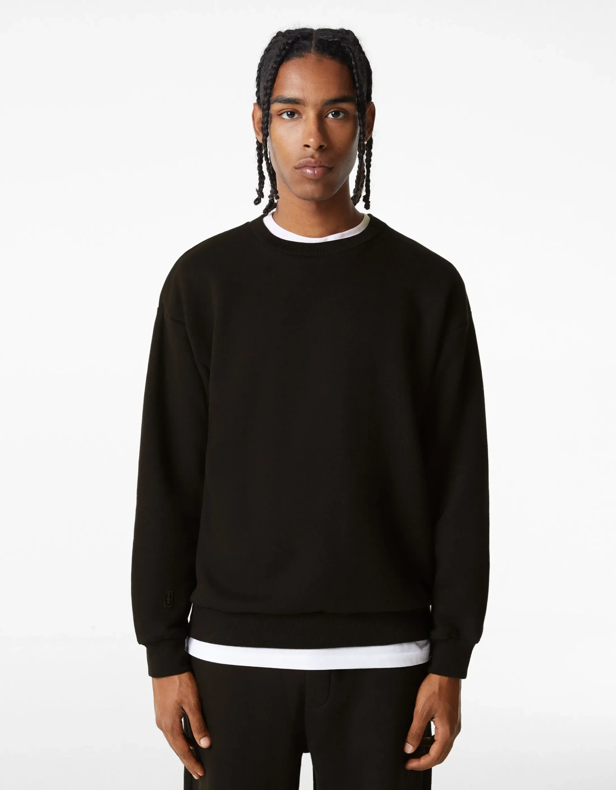 FEMME BERSHKA Personnalisables*Sweat oversize col rond