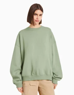 FEMME BERSHKA Survêtement*Sweat oversize col rond