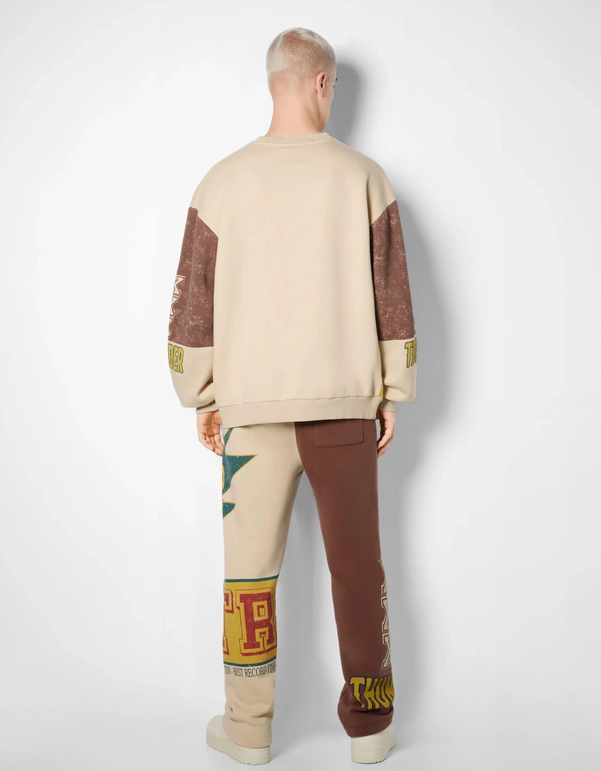 HOMME BERSHKA Sweats*Sweat oversize racing