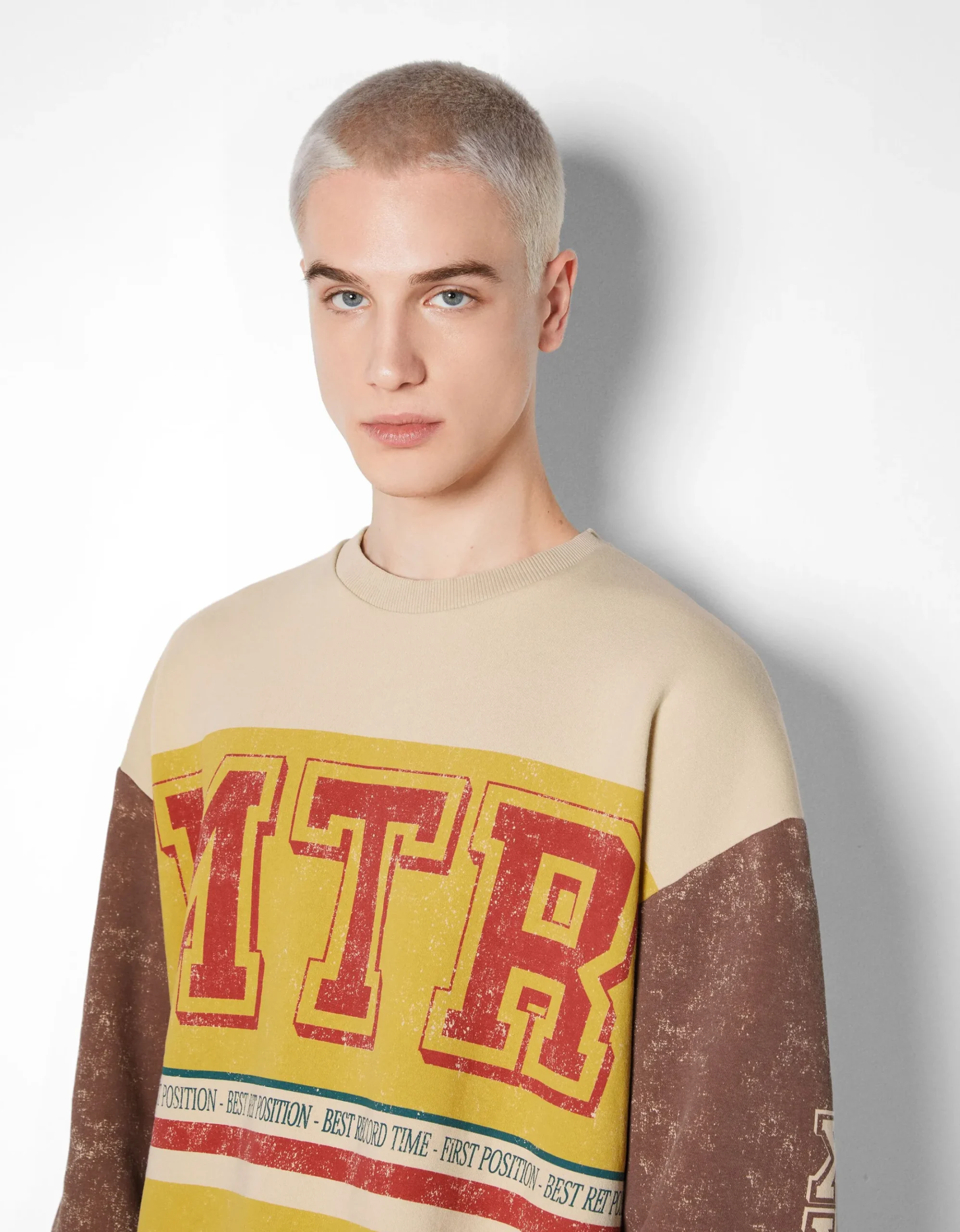 HOMME BERSHKA Sweats*Sweat oversize racing