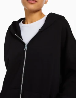 FEMME BERSHKA Pulls*Sweat zippé capuche oversize