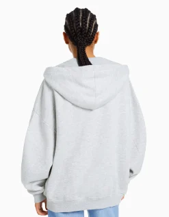 FEMME BERSHKA Sweats*Sweat zippé capuche oversize