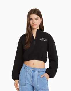 FEMME BERSHKA Sweats*Sweat zippé print
