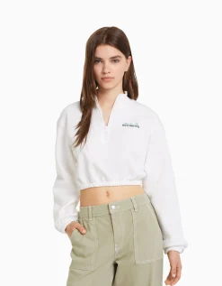 FEMME BERSHKA Sweats*Sweat zippé print