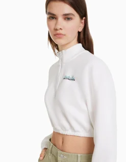 FEMME BERSHKA Sweats*Sweat zippé print