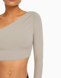 FEMME BERSHKA Tee-shirts*Top asymétrique manche longue