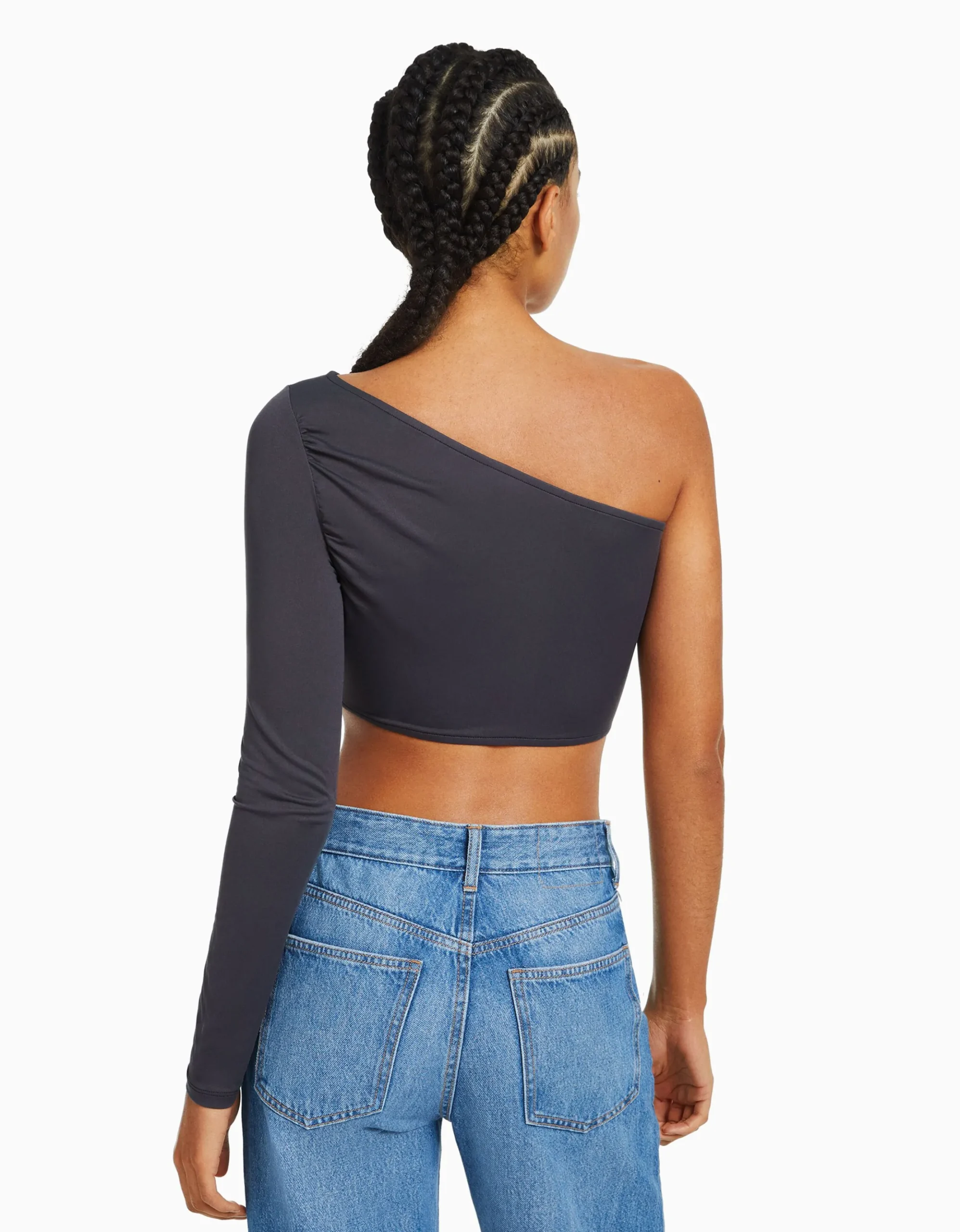 FEMME BERSHKA Tee-shirts*Top asymétrique manche longue
