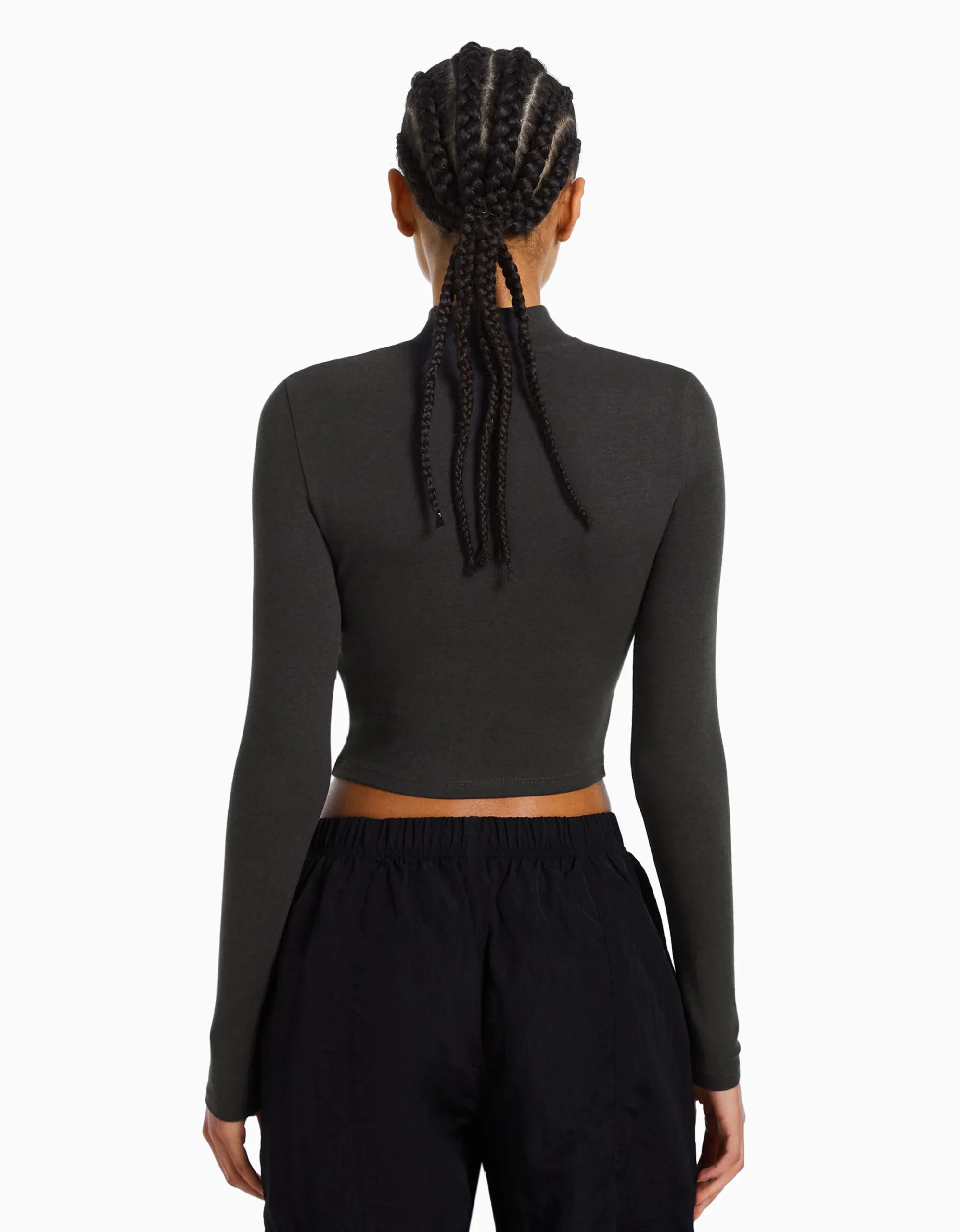 FEMME BERSHKA Tee-shirts*Top col montant manches longues