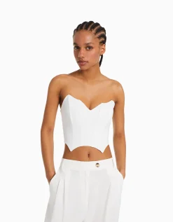 FEMME BERSHKA Vêtements*Top corset bandeau