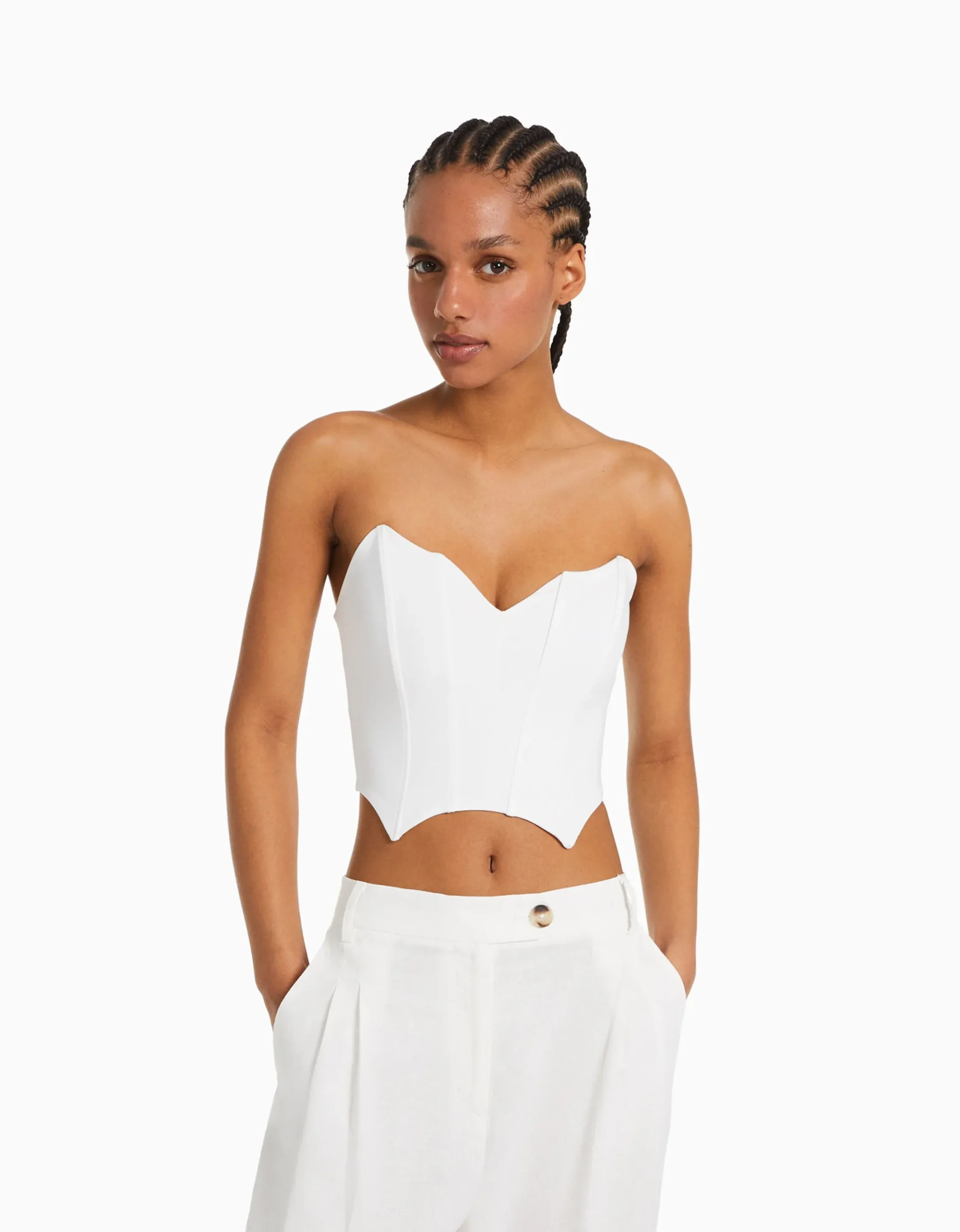 FEMME BERSHKA Vêtements*Top corset bandeau