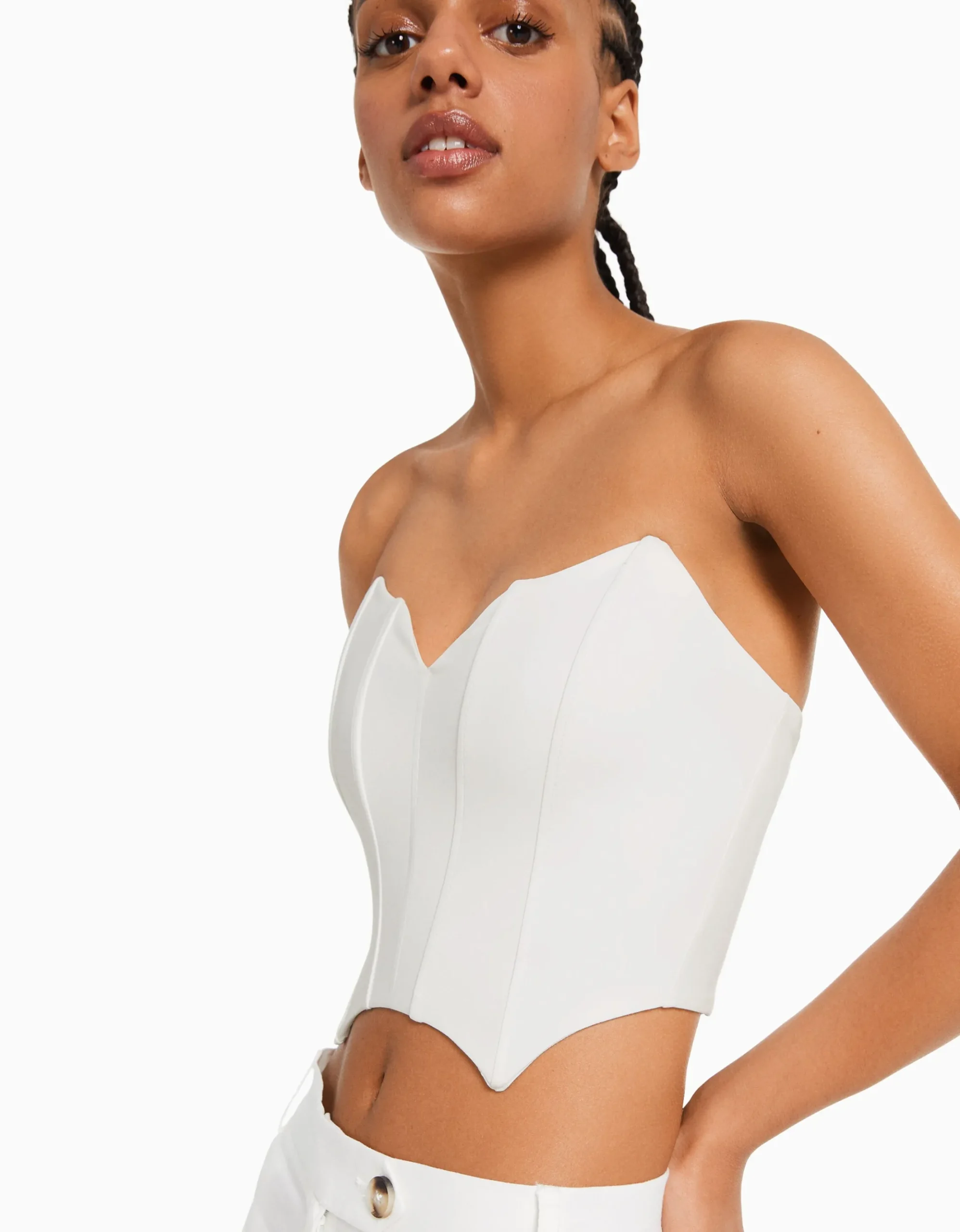 FEMME BERSHKA Vêtements*Top corset bandeau