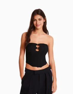 FEMME BERSHKA Vêtements*Top corset bandeau