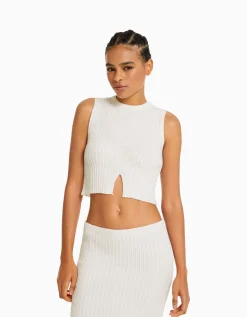 FEMME BERSHKA Vêtements*Top maille rustique