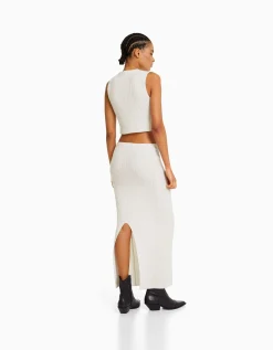 FEMME BERSHKA Vêtements*Top maille rustique
