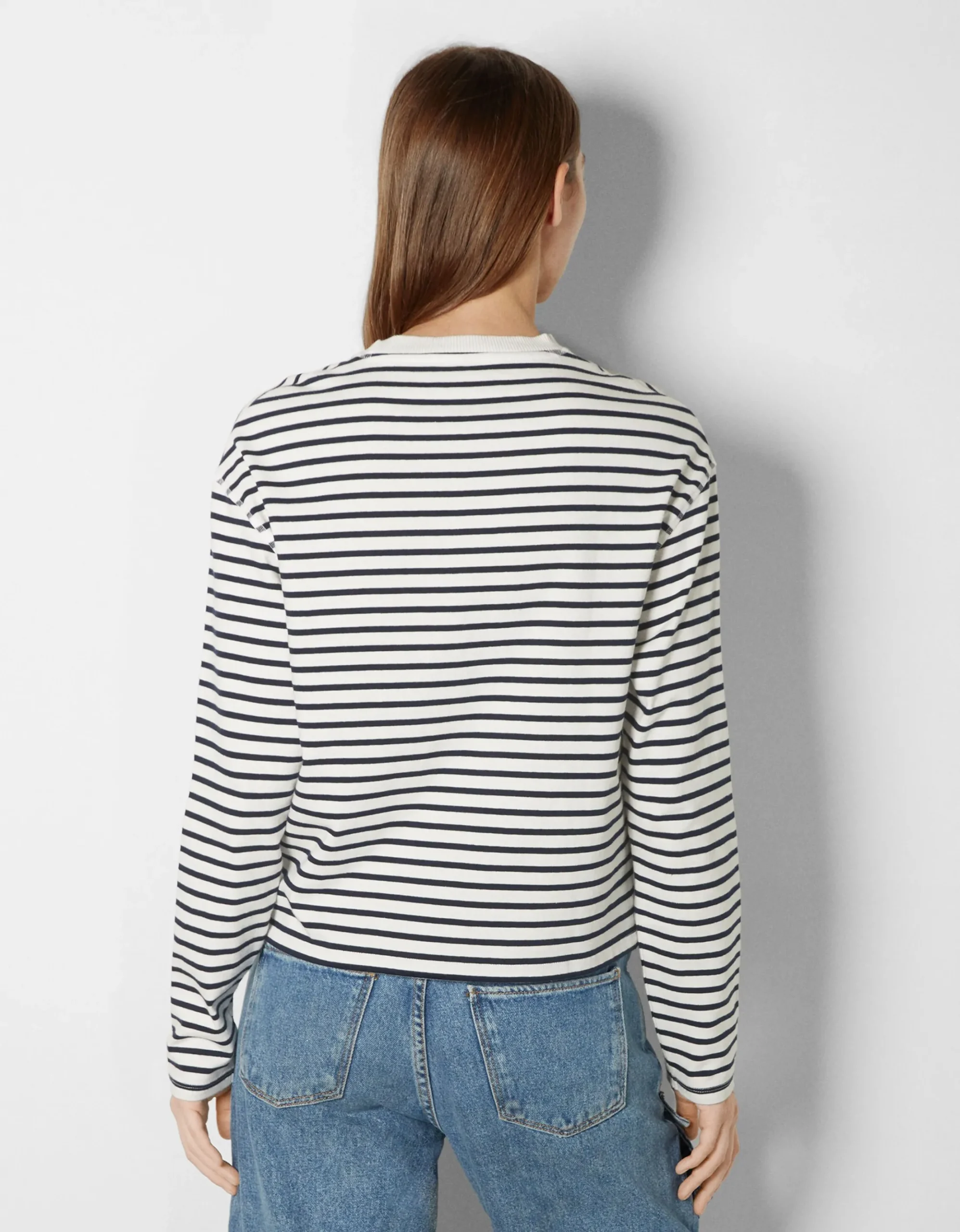 FEMME BERSHKA Tee-shirts*Top manches longues boxy fit rayures