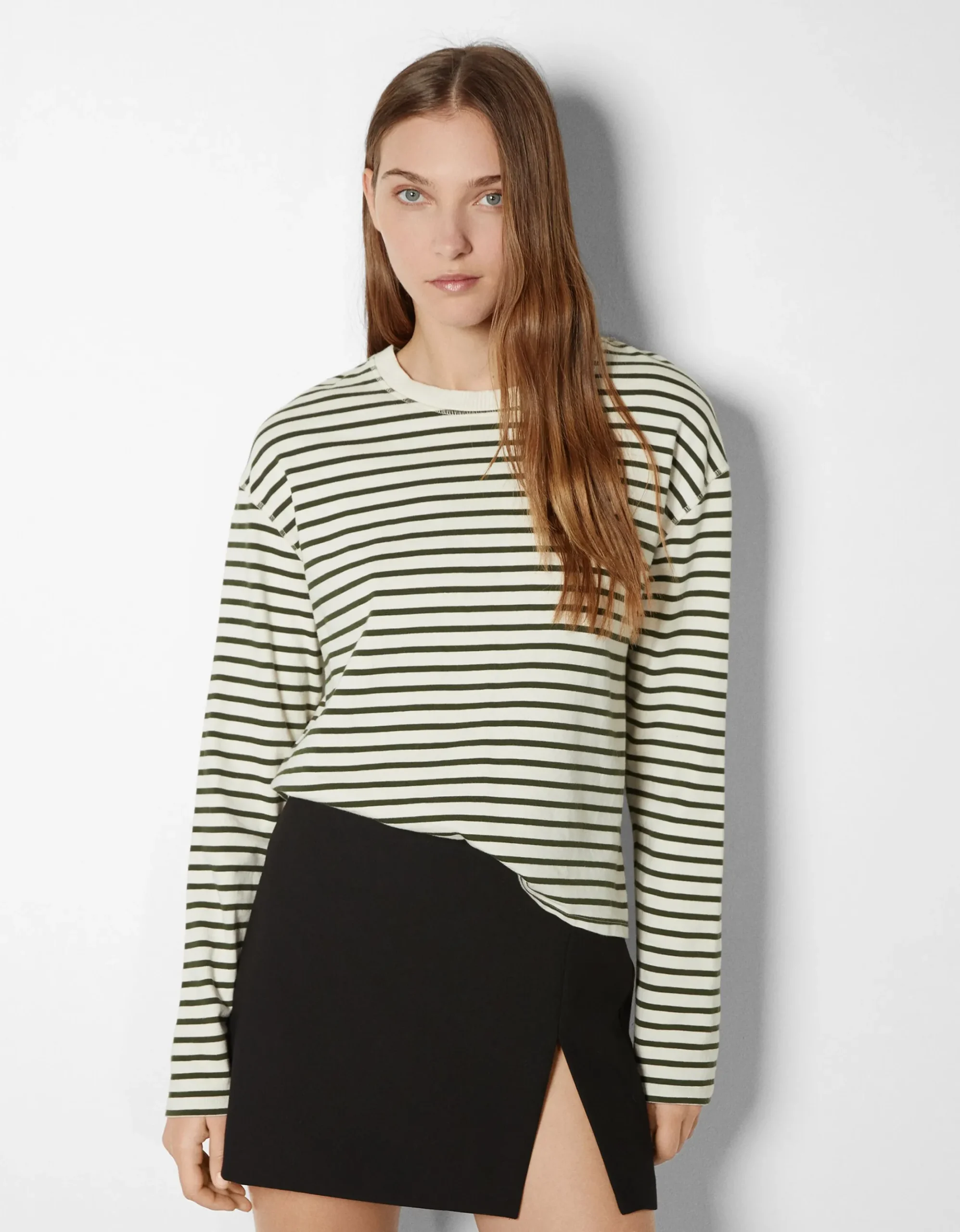 FEMME BERSHKA Tee-shirts*Top manches longues boxy fit rayures