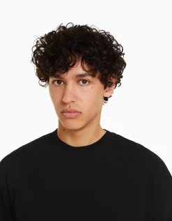 FEMME BERSHKA One Love*Top manches longues oversize imprimé