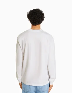 FEMME BERSHKA TEST*Top manches longues oversize imprimé