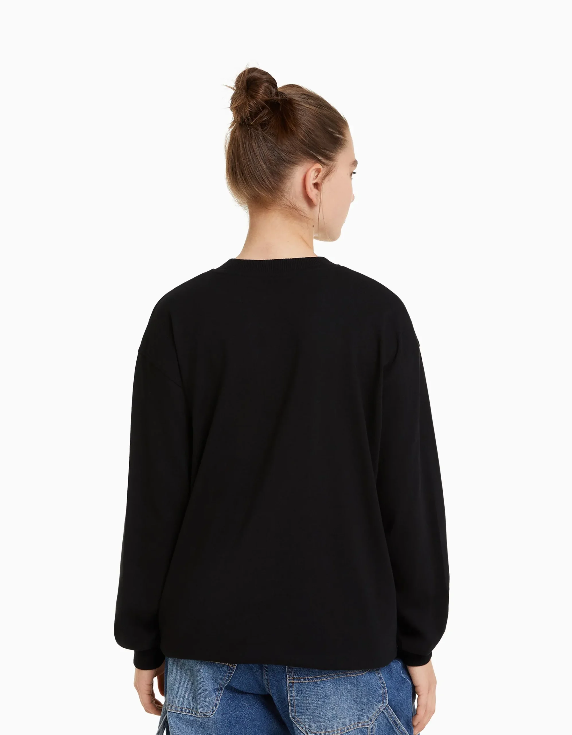 FEMME BERSHKA Tee-shirts*Top manches longues oversize imprimé