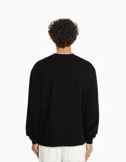 FEMME BERSHKA TEST*Top manches longues oversize imprimé