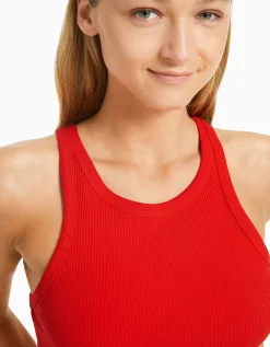 FEMME BERSHKA Tee-shirts*Top sans manches bord-côte
