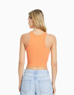 FEMME BERSHKA Tee-shirts*Top sans manches bord-côte
