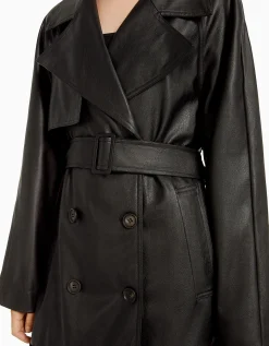 FEMME BERSHKA Party*Trench similicuir