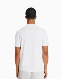 FEMME BERSHKA Personnalisables*T-shirt à manches courtes et col montant