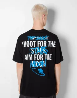 HOMME BERSHKA Vêtements*T-shirt boxy fit Pop Smoke