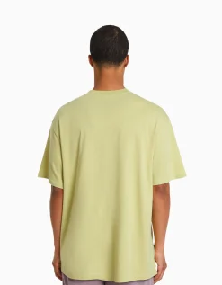 HOMME BERSHKA Tee-shirts*T-shirt boxy manches courtes imprimé