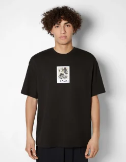 HOMME BERSHKA Chaussures*T-shirt manches courtes boxy imprimé Gremlins