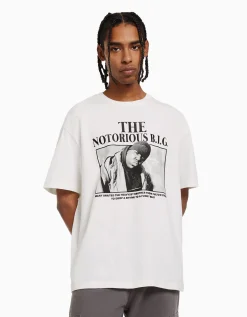 HOMME BERSHKA Chaussures*T-shirt manches courtes boxy fit The Notorious B.I.G.