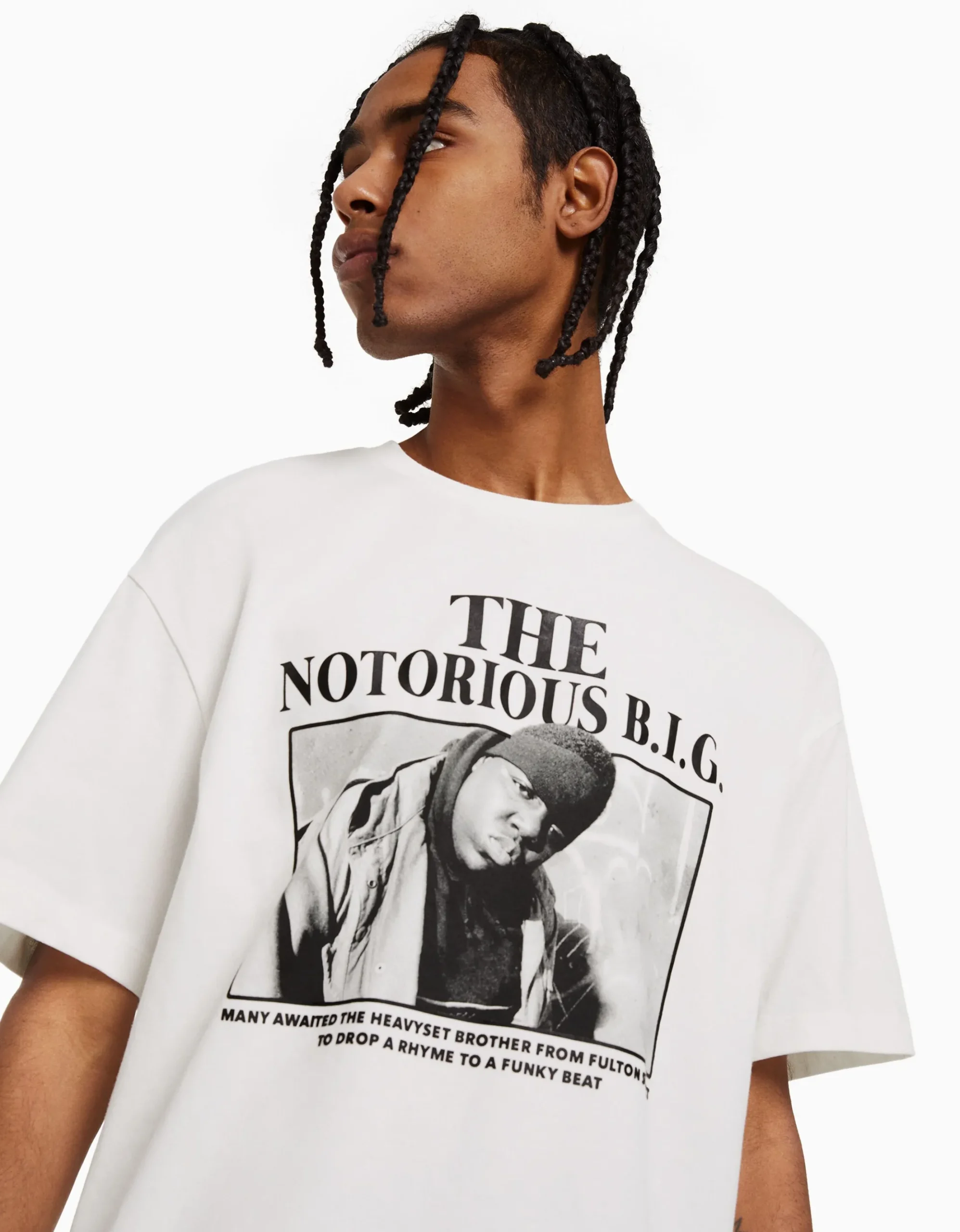 HOMME BERSHKA Chaussures*T-shirt manches courtes boxy fit The Notorious B.I.G.